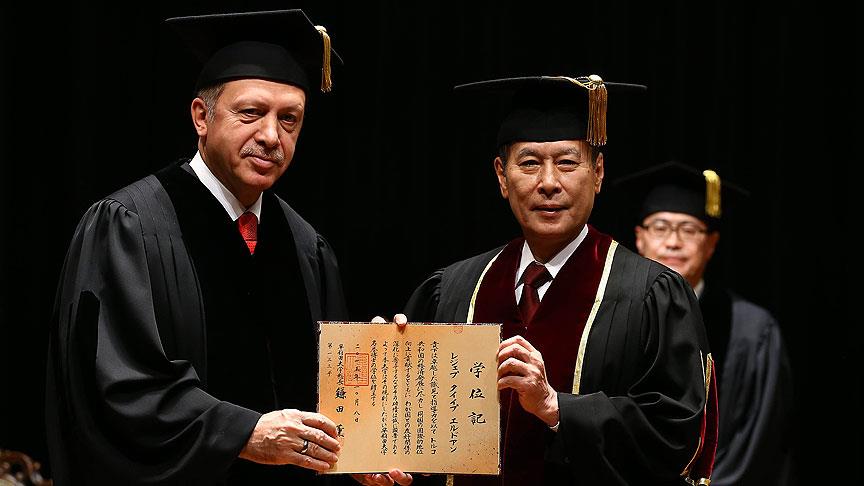 Cumhurbaşkanı Erdoğan'a "Fahri Doktora" unvanı verildi