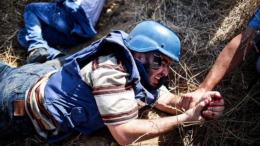 İsrail ateşinde AA kameramanı yaralandı