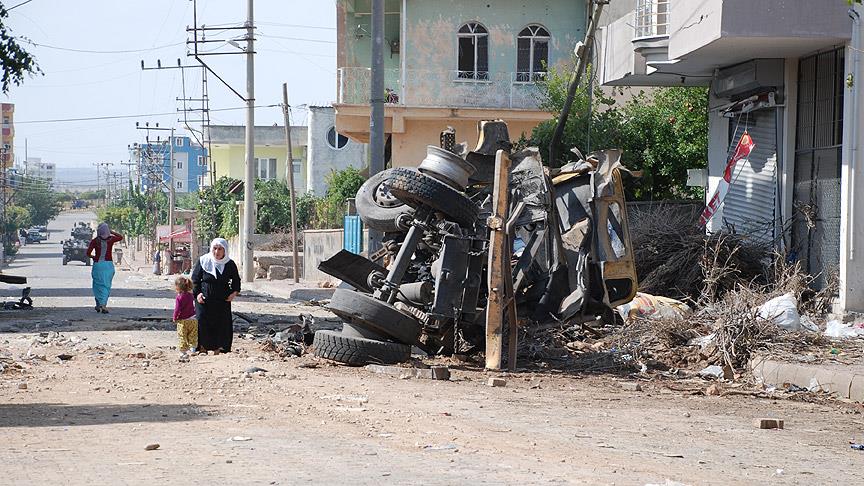 Teröristlerin Dargeçit'te yol açtığı tahribat ortaya çıktı