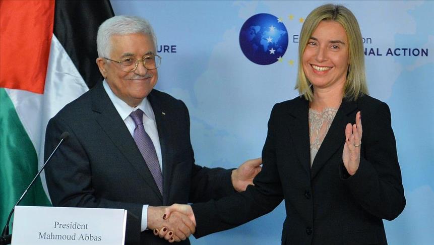 Palestinian president seeks EU's help to defuse crisis