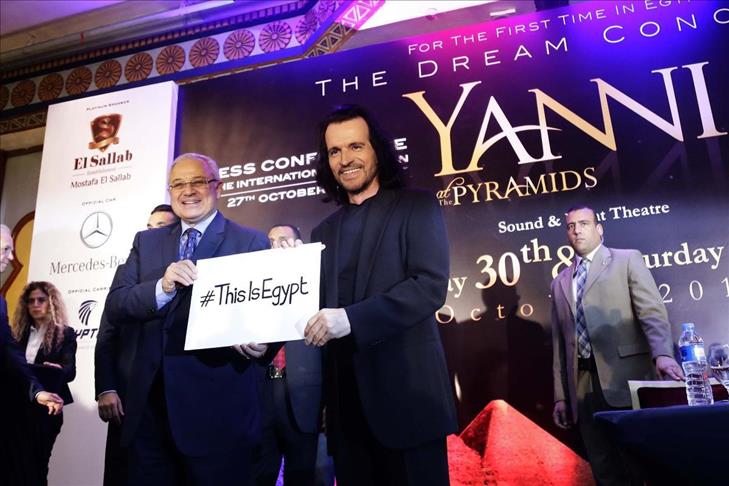 الموسيقار العالمي "ياني" يروج للسياحة المصرية