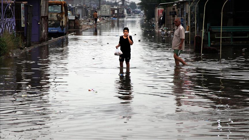 بارش شدید باران در عراق
