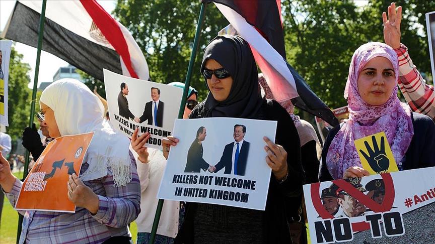 Ahead of Sisi’s UK trip, protests fall on deaf ears