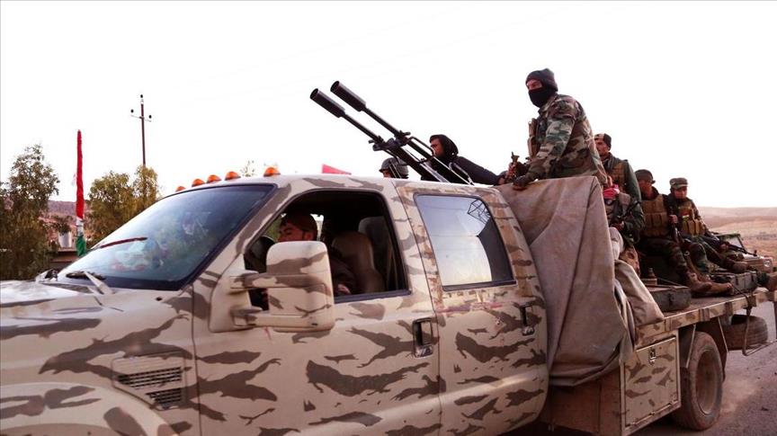 Kurdish Peshmerga forces advance against Daesh in Sinjar