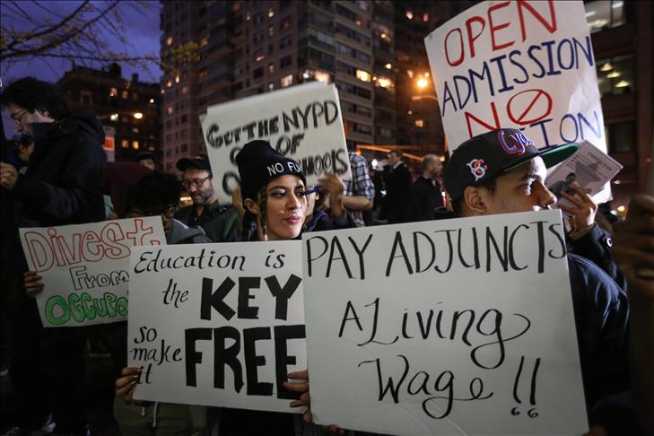 Etats-Unis: Des étudiants manifestent contre la cherté des frais d’inscription