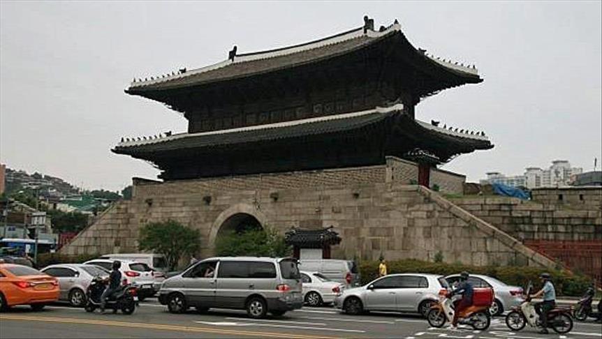 Police intervention after protests in SKorean capital