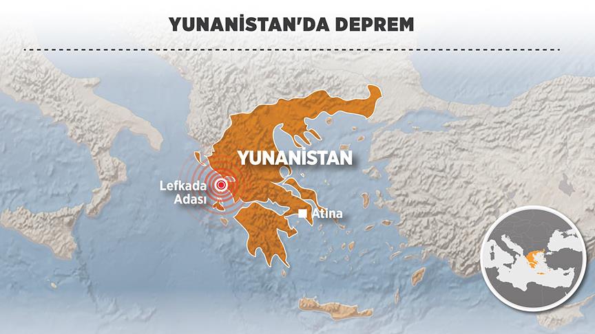 Yunanistan'da 6.1 büyüklüğünde deprem