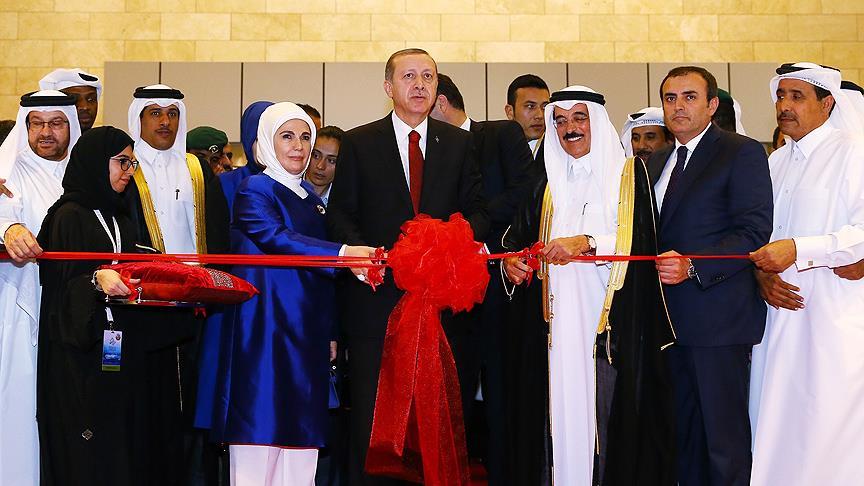 Cumhurbaşkanı Erdoğan Doha Kitap Fuarı'nın açılışına katıldı