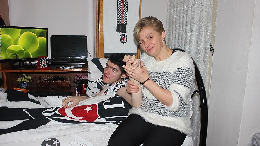 En büyük hayali Beşiktaşlı futbolcularla tanışmak