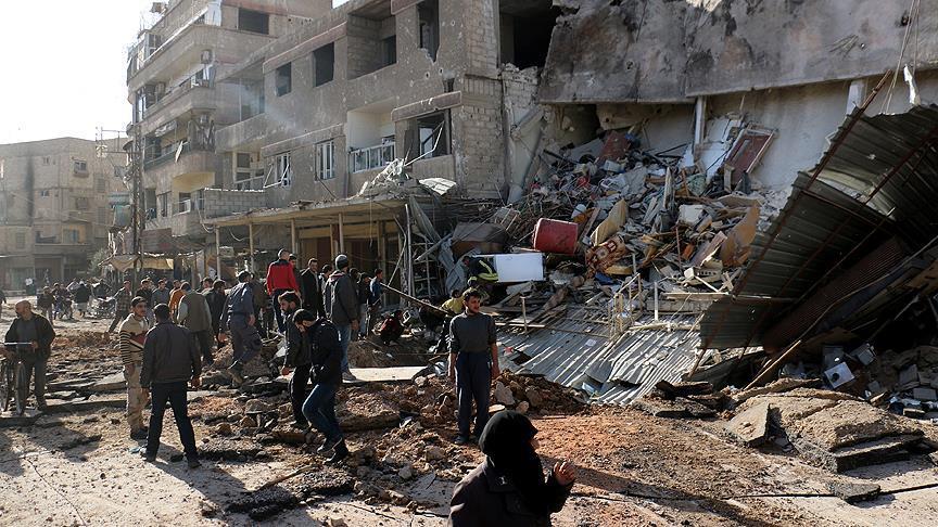 مقتل 40 مدنياً في قصف مقاتلات روسية على غوطة دمشق وريف حمص