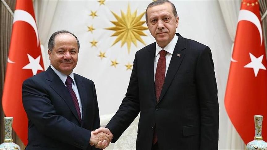 Turkey's Erdogan meets Kurdish president