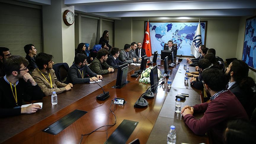 Marmara Üniversitesi öğrencileri AA'yı ziyaret etti