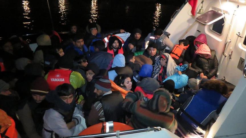 Turkish Coast Guard rescues 51 refugees in Aegean Sea