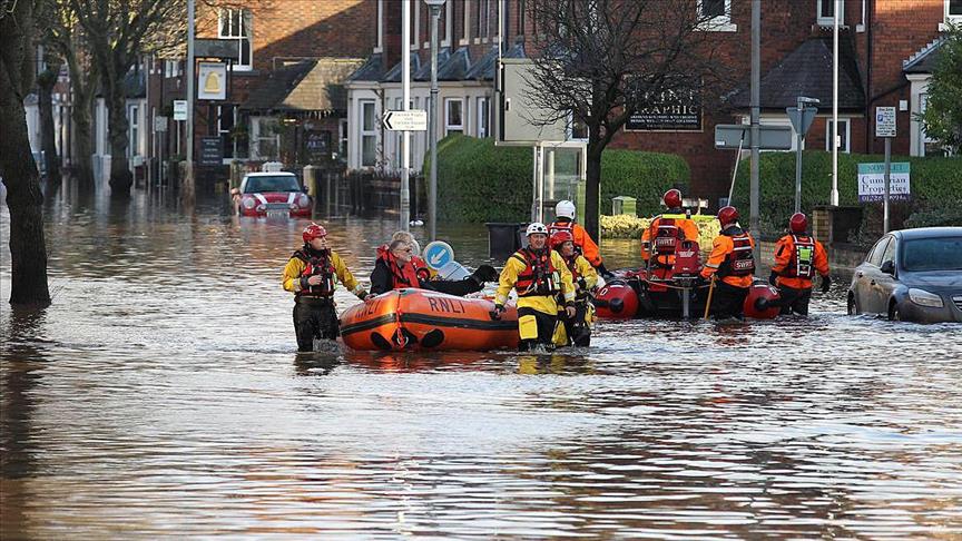 Flooding causes mass evacuations in England