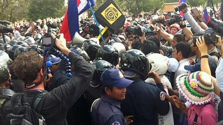 Cambodia police thwart memorial for 5 killed in strikes