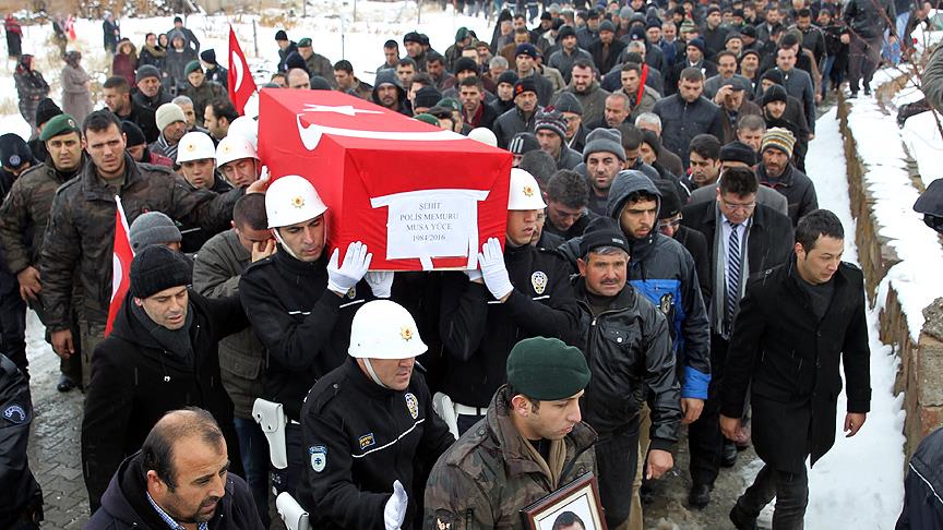 Şehit özel harekat polisi Musa Yüce son yolculuğuna uğurlandı