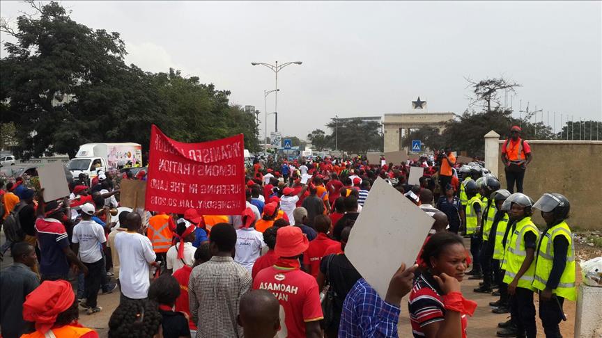 Ghana's workers protest price rises