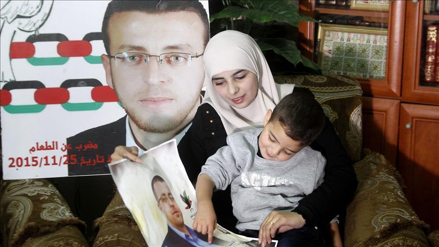 Wife of Palestinian hunger striker looks to Turkey for help