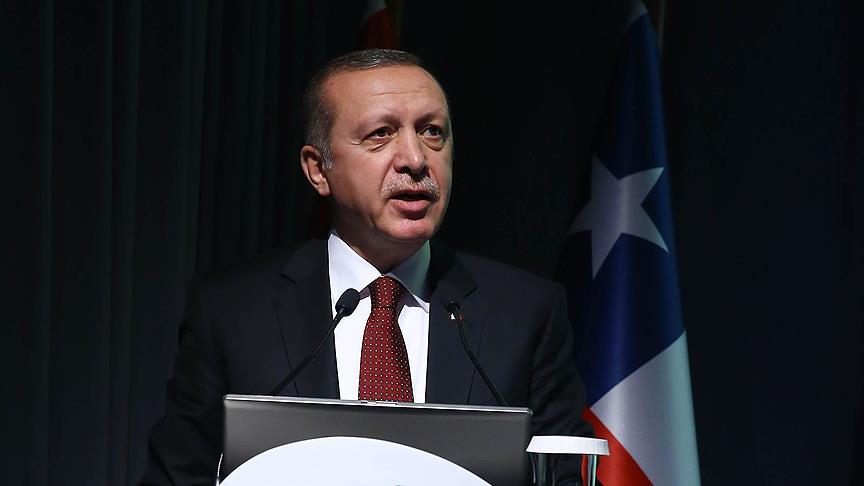 Cumhurbaşkanı Erdoğan Şili - Türkiye İş Forumu'nda konuştu