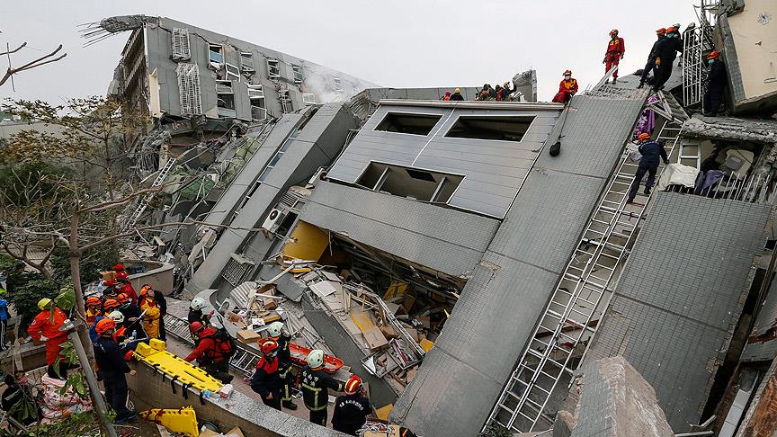 Tayvan'daki depremde ölü sayısı artıyor