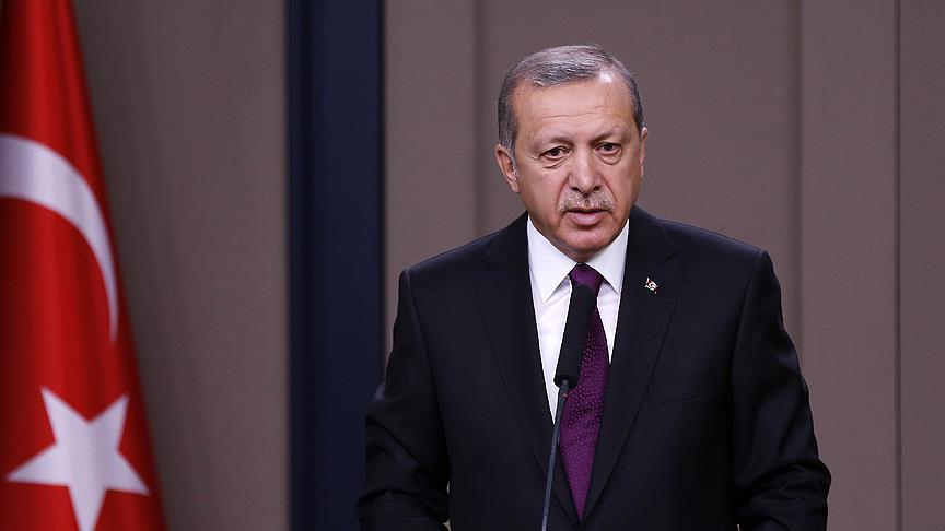 اردوغان: تاريخ حاميان گروه هاى تروريستى ی.پ.گ و پ.ی.د را نخواهد بخشيد