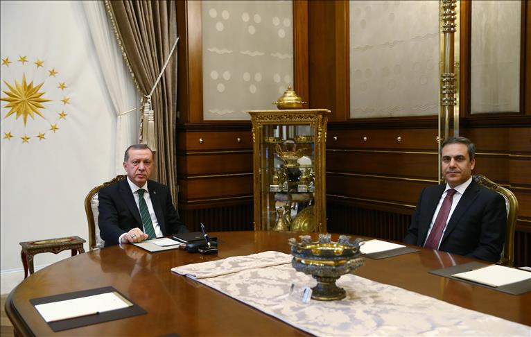 Turquie: Le président Erdogan reçoit le chef des Services secrets, Fidan