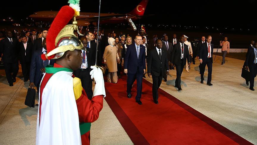 Cumhurbaşkanı Erdoğan Fildişi Sahili'nde
