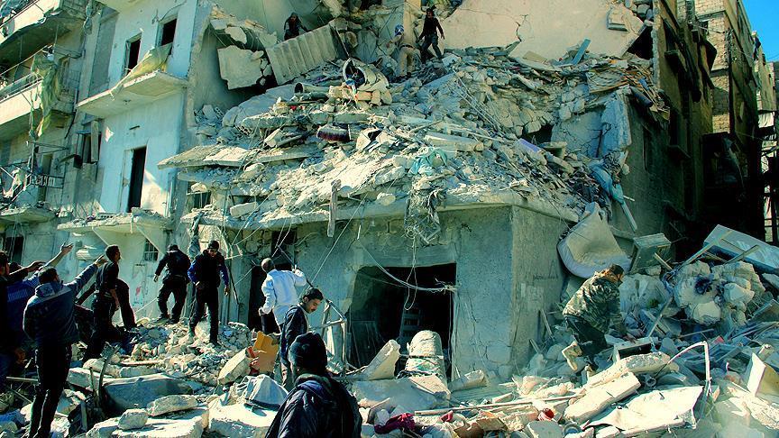 "В результате бомбадировок российской авиации в феврале в Сирии погибли 390 мирных жителей"