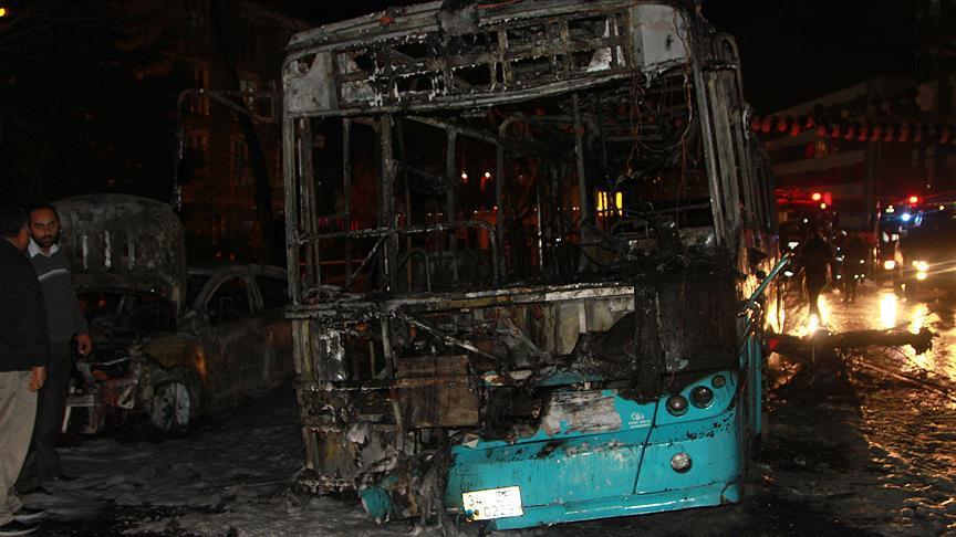 Halk otobüsüne molotofkokteylli saldırı 