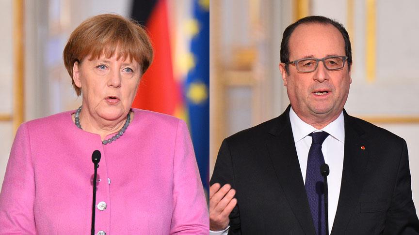 Merkel ve Hollande'den Türkiye açıklaması