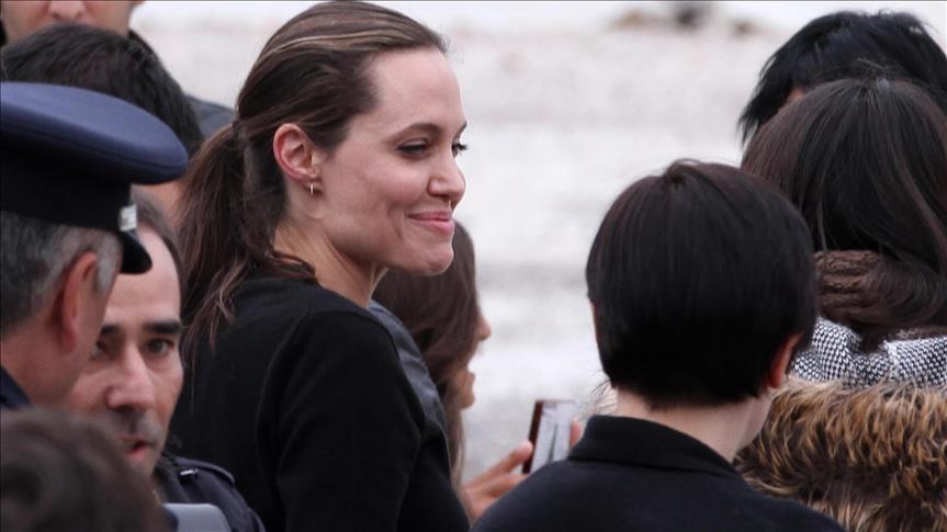 Angelina Jolie Meets Refugees On Greek Island