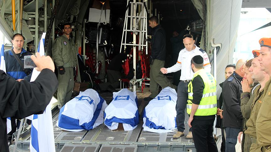  3 İsrail vatandaşının cenazesi ülkelerine gönderildi
