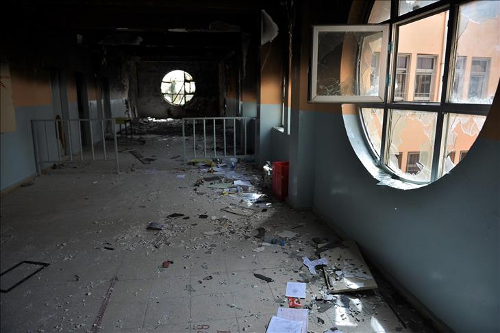 Turquie: Des terroristes du PKK ont incendié une école de Nusaybin