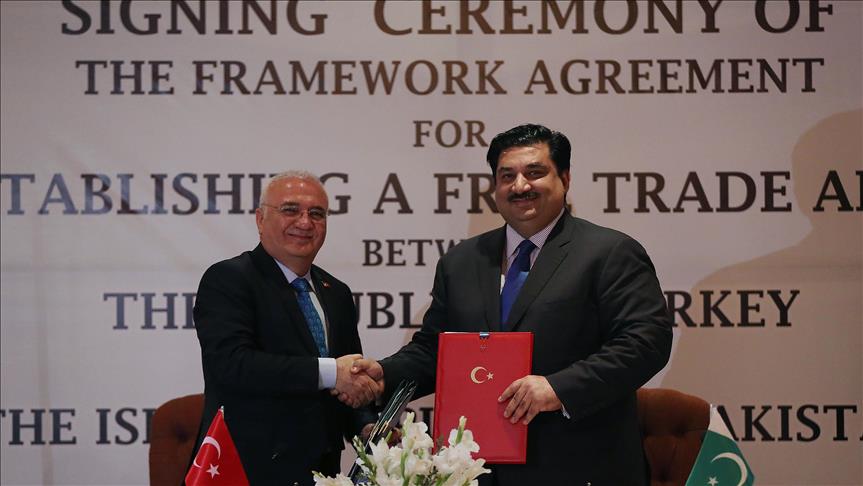 Turkey, Pakistan sign free trade agreement framework 