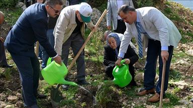 Şehidin adını yaşatmak için hatıra ormanı oluşturuldu