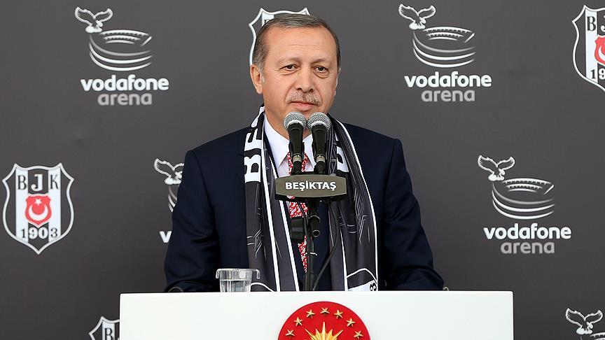 افتتاح ورزشگاه وودافون آرنا بشیکتاش تركيه توسط اردوغان 