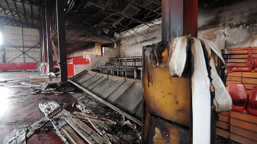 PKK supporters burn youth fitness center in eastern Van
