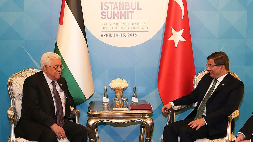 Başbakan Davutoğlu ile Filistin Devlet Başkanı Abbas görüştü