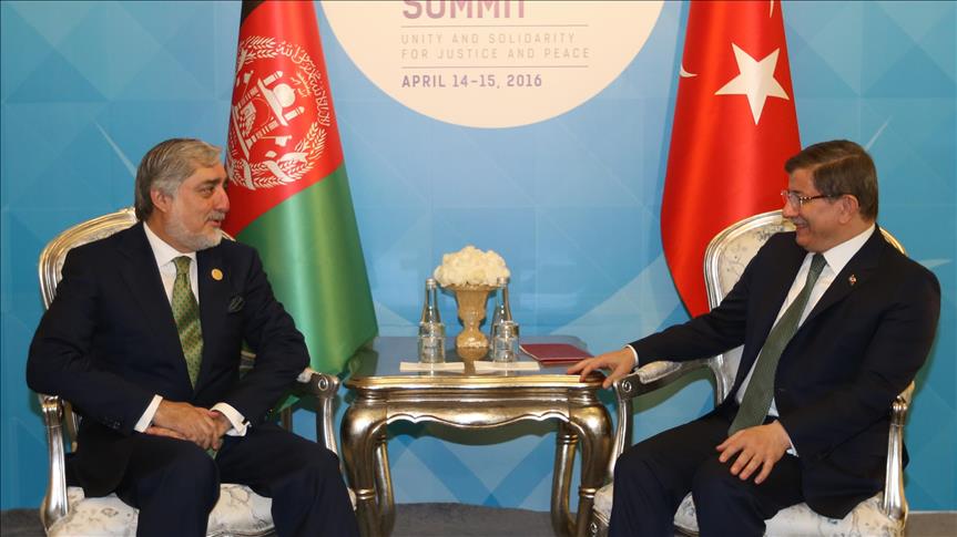 دیدار نخست وزیر ترکیه با رئیس اجرایی افغانستان