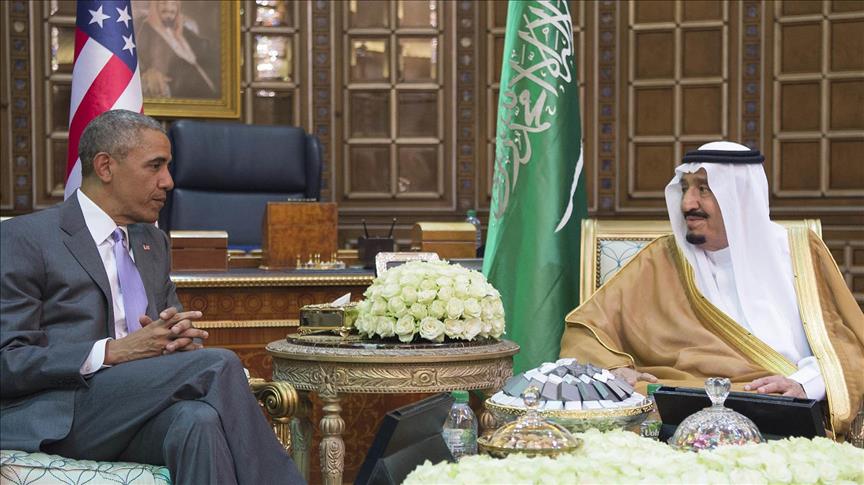 US President Obama meets King Salman in Saudi capital 