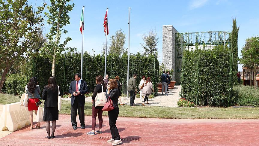 EXPO'da kurulan İtalyan bahçesi açıldı