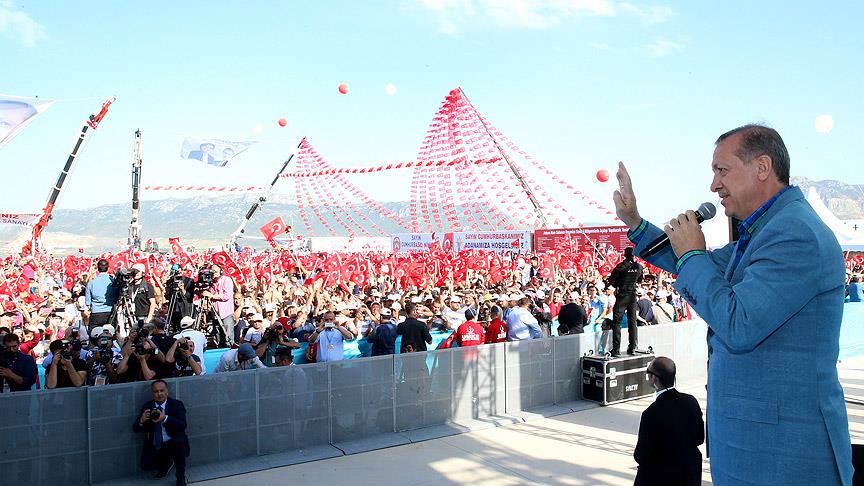 Cumhurbaşkanı Erdoğan, Adana'da toplu açılış törenine katıldı
