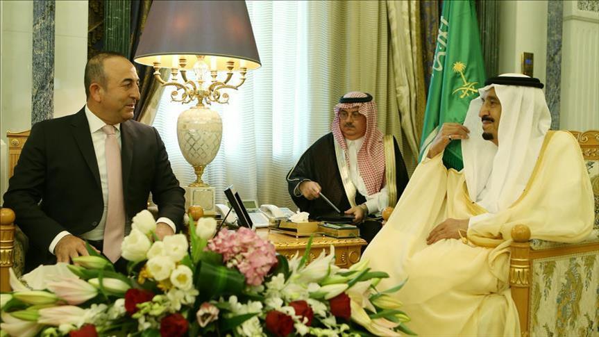 Le roi saoudien reçoit le MAE turc à Riyad