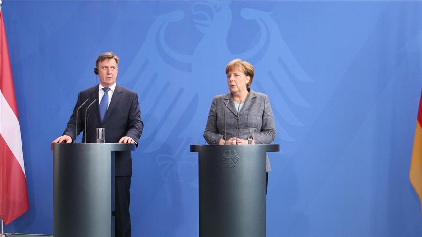 Germany's Merkel cautious on sending troops to Baltics 