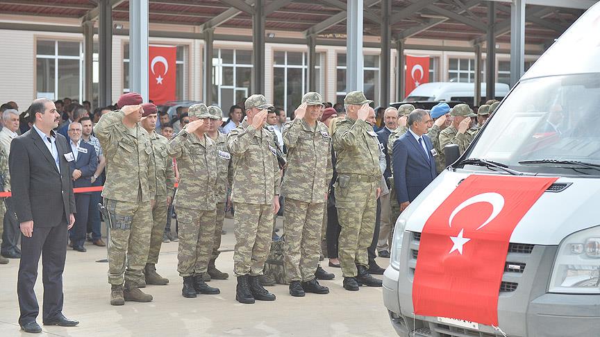 Mardin'de şehitler için tören