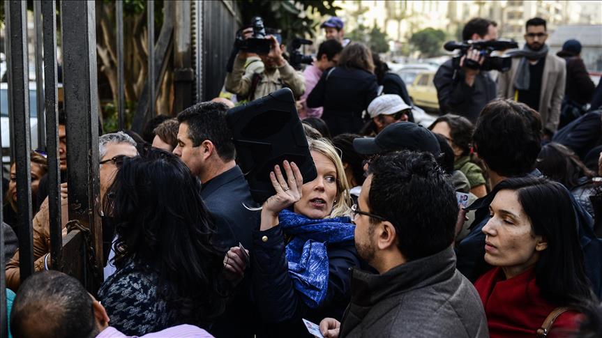 Egypt journalists protest raid on HQ, colleagues’ arrest
