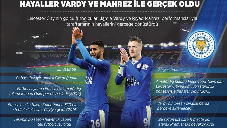 Hayaller Vardy ve Mahrez'le gerçek oldu