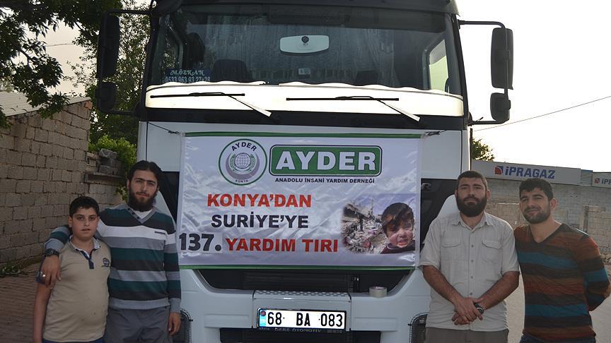 Konya'dan Halep'e yardım eli