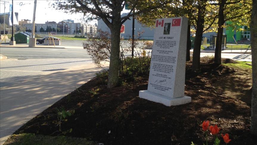 Gallipoli war memorial opens in Canada