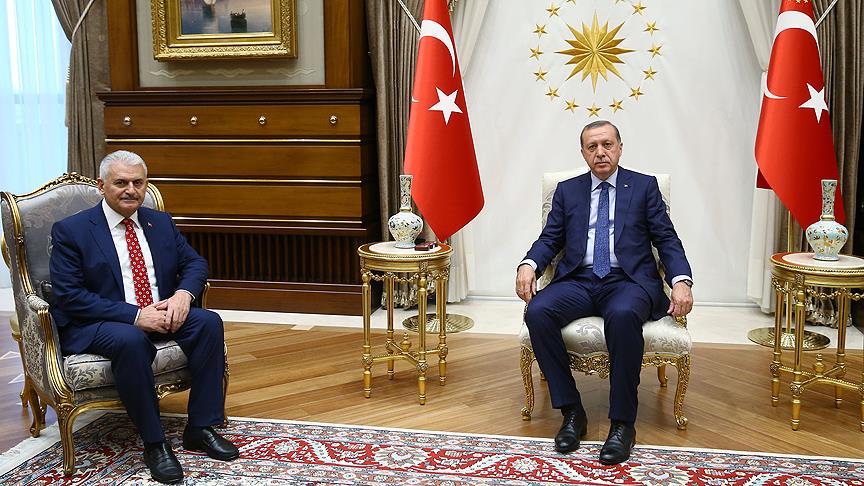 Cumhurbaşkanı Erdoğan AK Parti Genel Başkanı Yıldırım'ı kabul etti